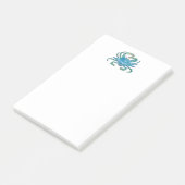 Watercolor Crab Post-it Klebezettel (angewinkelt)