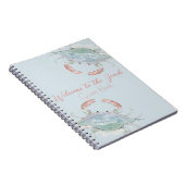 Watercolor Crab Rental Guest Book Notizblock (Rechte Seite)