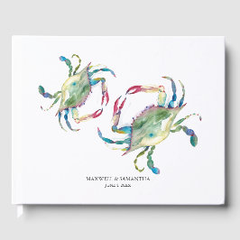 Watercolor Crab Wedding Gästebuch