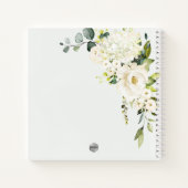 WATERCOLOR CREAMY ALABASTER ROSE WEDING PLANNER NOTIZBLOCK (Rückseite)