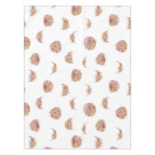 Watercolor Crescent Floral Pattern Tischdecke (Vorderseite)