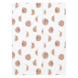 Watercolor Crescent Floral Pattern Tischdecke