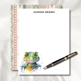 Watercolor Crocodile Luxury Business Stationery  Briefbogen