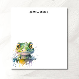 Watercolor Crocodile Sophisticated Notepad Notizblock