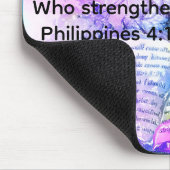 Watercolor cross bible verse Christian Mousepad (Ecke)