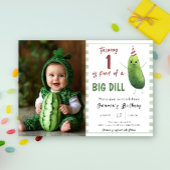 Watercolor Cucumber Big Dill Erstgeburt Einladung
