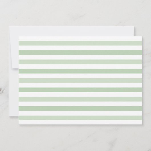 Watercolor Cucumber Big Dill Erstgeburt Einladung (Rückseite)