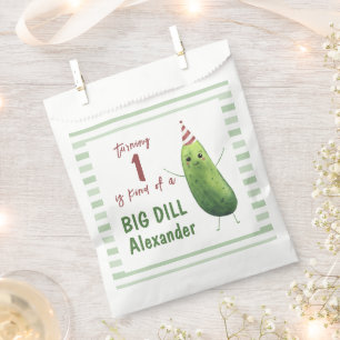 Watercolor Cucumber Big Dill Geburtstagsparty Geschenktütchen