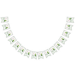 Watercolor Cucumber Big Dill Geburtstagsparty Wimpelkette