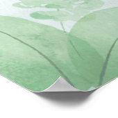 Watercolor Cuddling Parrot Bird Couple Tropical Poster (Ecke)