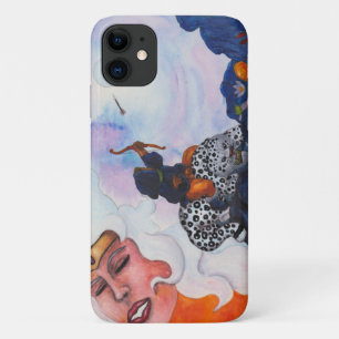 Watercolor cupied Reitkatze Mutter Göttin Traum Case-Mate iPhone Hülle