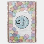 Watercolor Custom Baby Throw Blanket Decke (Vorderseite Vertikal)