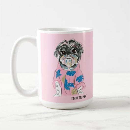 WATERCOLOR CUSTOM DOG SHIHTZU FÜGEN IHREN EIGENEN KAFFEETASSE (Links)