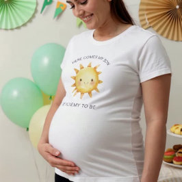 Watercolor cute simple Sun Mommy to Be Tee