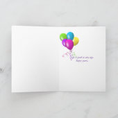Watercolor Dahlia Birthday Karte (Innenseite)