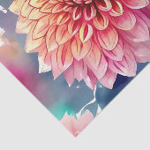 Watercolor Dahlia Summer Seidenpapier (Ausschnitt)