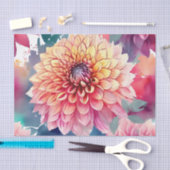 Watercolor Dahlia Summer Seidenpapier (Handwerk)