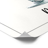 Watercolor Daiquiri Cocktail Zuhause Bar oder Küch Poster (Ecke)