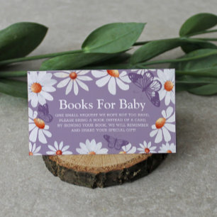 Watercolor Daisies and Butterfly Books For Baby  E Begleitkarte