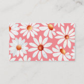 Watercolor Daisies Diaper Raffle Begleitkarte (Rückseite)