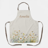 Watercolor Daisy Blume Schürze (Vorderseite)
