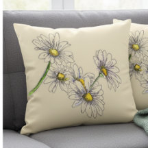 Watercolor Daisy Boho Family Christmas Gift