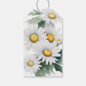 Watercolor daisy danke geschenkanhänger (Rückseite)