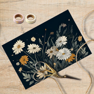 Watercolor Daisy Decoupage Daisy Decoupage Papier
