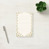 Watercolor-Daisy-Garten-liniert  Post-it Klebezettel (Büro)