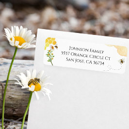Watercolor Daisy Honey Bee Baby Showadresse