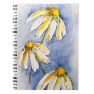 Watercolor Daisy Notizblock