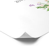 Watercolor Daisy Scripture Poster (Ecke)