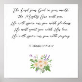 Watercolor Daisy Scripture Poster (Vorne)