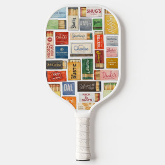Watercolor Dallas Streichholzheftchen Pickleball S Schläger