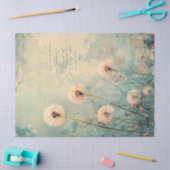 Watercolor Dandelion Fluff Decoupage Seidenpapier (Basteln)