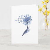 Watercolor Dandelion Karte (Gelbe Blume)