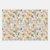 WATERCOLOR DANDELIONS AUTUMN FLORAL GIFT GESCHENKPAPIER SET (Vorderseite 2)