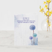 Watercolor Dandelns Beileid Vielen Dank Karte (Gelbe Blume)