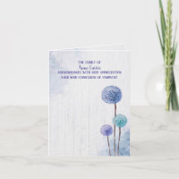 Watercolor Dandelns Beileid Vielen Dank