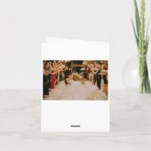 Watercolor-danken Blumenhochzeits-Foto Ihnen Dankeskarte (Rückseite)