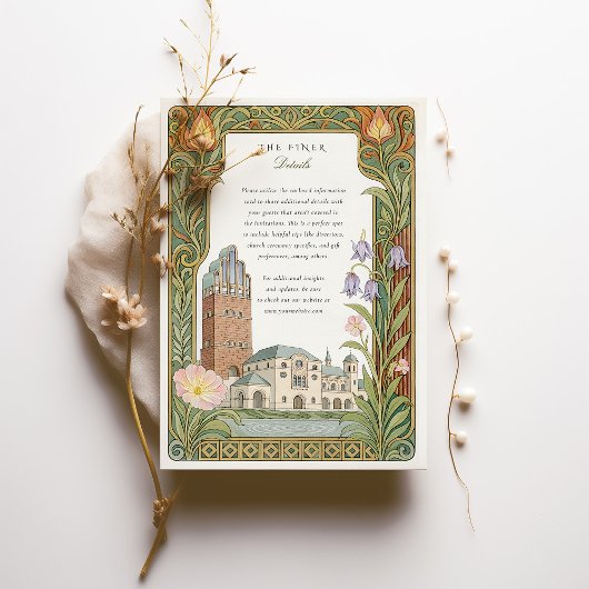 Watercolor Darmstadt Wedding Einladung