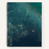 Watercolor Deep Ocean Notebook Notizblock (Vorderseite)