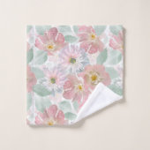 Watercolor delikate Blume. Badhandtuch Set (Waschlappen)