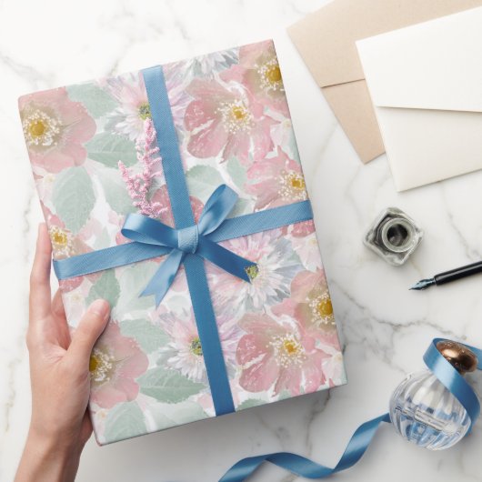 Watercolor delikate Blume. Geschenkpapier (Schenken)