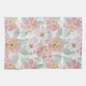 Watercolor delikate Blume. Geschirrtuch (Horizontal)