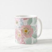 Watercolor delikate Blume. Kaffeetasse (VorderseiteRechts)