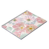 Watercolor delikate Blume. Notizblock (Linke Seite)