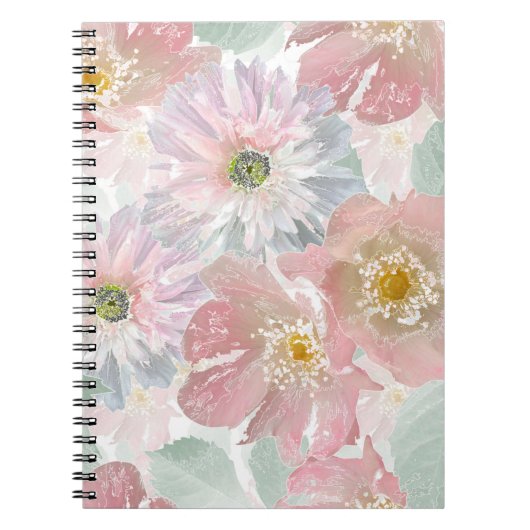 Watercolor delikate Blume. Notizblock (Vorderseite)