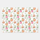 Watercolor Derby Day Mint Julep Drinks Geschenkpapier Set (Vorderseite 2)