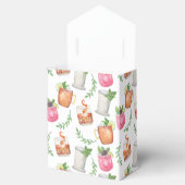 Watercolor Derby Day Mint Julep Drinks Geschenkschachtel (Geöffnet)